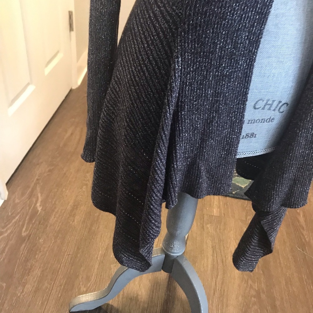 Ladies cardigan. Dark grey metallic very cool - Picture 6 of 7